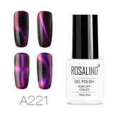 ROSALIND Cat Eyes Gel For Nail Polish 4D Magic 7ml Soak off white uv colors Semi Permanent Gel Varnish For Nail Art Manicure