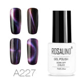 ROSALIND Cat Eyes Gel For Nail Polish 4D Magic 7ml Soak off white uv colors Semi Permanent Gel Varnish For Nail Art Manicure