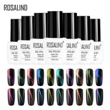 ROSALIND Cat Eyes Gel For Nail Polish 4D Magic 7ml Soak off white uv colors Semi Permanent Gel Varnish For Nail Art Manicure