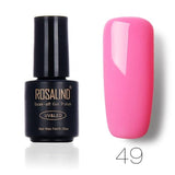 ROSALIND Gel 1 7ML Pure Color 58 Colors 31-58 Gel Nail Polish Semi Permanent Lucky Nail Art UV Manicure Colorful Gel Varnish