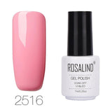 ROSALIND Gel 1S 68 Pure Color Series Nail Polish Gel Varnish Nail Art Gel Polish Set For Manicure Nail Extension Design UV