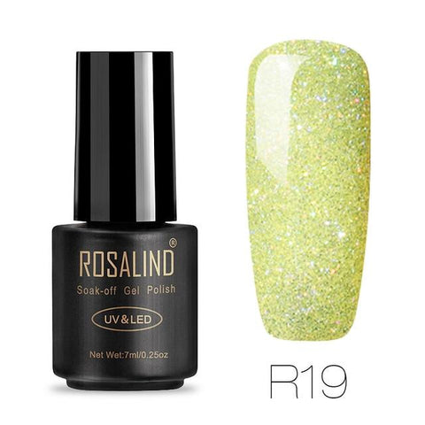 ROSALIND Gel For Nail Polish Set Manicure Top Base Coat UV Gellak Polish Hybrid Color Vernis Semi Permanent Cuticle oil Primer