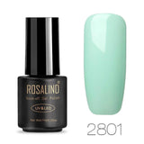 ROSALIND Gel For Nail Polish Set Manicure Top Base Coat UV Gellak Polish Hybrid Color Vernis Semi Permanent Cuticle oil Primer