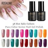 ROSALIND Gel For Nail Polish Set Manicure Top Base Coat UV Gellak Polish Hybrid Color Vernis Semi Permanent Cuticle oil Primer