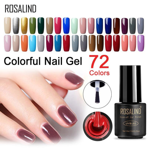 ROSALIND Gel Nail Polish Nail Art Manicure 7ml Primer Acrylic Gel Lacquer UV Lamp Poly Gel of Nails Soak Off Nails Accessoires