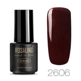 ROSALIND Gel Nail polish Nails Gel Primer Semi Permanent Top Coat UV 7ML Colors All for manicure Hybrid Nail Art Gel Polish
