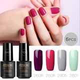 ROSALIND Gel Nail polish Nails Gel Primer Semi Permanent Top Coat UV 7ML Colors All for manicure Hybrid Nail Art Gel Polish