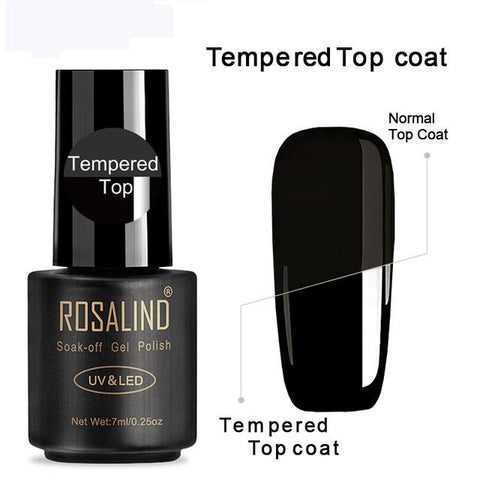 ROSALIND Gel Nail polish Nails Gel Primer Semi Permanent Top Coat UV 7ML Colors All for manicure Hybrid Nail Art Gel Polish