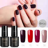 ROSALIND Gel Nail polish Nails Gel Primer Semi Permanent Top Coat UV 7ML Colors All for manicure Hybrid Nail Art Gel Polish