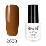 ROSALIND Gel Nails Polish Art vernis semi permanent uv White Bottle Soak Off for a Manicure nails art hybrid nail gel