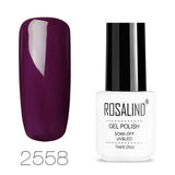 ROSALIND Gel Nails Polish Art vernis semi permanent uv White Bottle Soak Off for a Manicure nails art hybrid nail gel