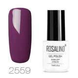 ROSALIND Gel Nails Polish Art vernis semi permanent uv White Bottle Soak Off for a Manicure nails art hybrid nail gel