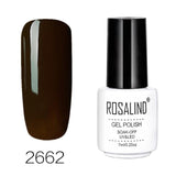 ROSALIND Gel Nails Polish Art vernis semi permanent uv White Bottle Soak Off for a Manicure nails art hybrid nail gel