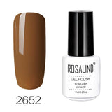 ROSALIND Gel Nails Polish Art vernis semi permanent uv White Bottle Soak Off for a Manicure nails art hybrid nail gel