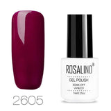 ROSALIND Gel Nails Polish Art vernis semi permanent uv White Bottle Soak Off for a Manicure nails art hybrid nail gel