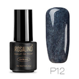 ROSALIND Gel Polish Hybrid Nail Art Gel Glitter Top Base Coat 7ML UV Vernis Semi Permanent All for manicure Acryl Gel Lak