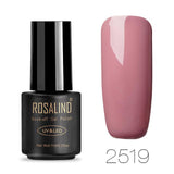 ROSALIND Gel Polish Hybrid Nail Art Gel Glitter Top Base Coat 7ML UV Vernis Semi Permanent All for manicure Acryl Gel Lak