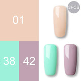 ROSALIND Gel Polish Nail art Set For Manicure Hybrid Nails Color Polygel Vernis Semi Permanent UV Gel paint Nail Polish Varnish