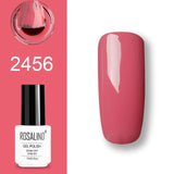 ROSALIND Gel Polish Set UV Vernis Semi Permanent Primer Top Coat 7ML Poly Gel Varnish Nail Art Manicure Gel Lak PolishesNails