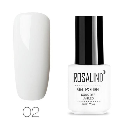 ROSALIND Gel Varnish 2019 Top Pure Color Sale Off gellak White UV Gel Nail Polish Set For Manicure Primer For Hybrid Nails Art