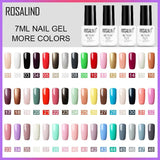 ROSALIND Gel Varnish 2019 Top Pure Color Sale Off gellak White UV Gel Nail Polish Set For Manicure Primer For Hybrid Nails Art
