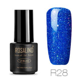 ROSALIND Gel Varnish Nail Polish 7ML Rainbow vernis semi permanent R01-29 hybrid UV gel Manicure Nail Art nail gel polish