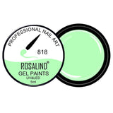 ROSALIND Gel Varnishes Set Painting Gel Nail Polish Nails 5ml DIY Design All For Manicure Hybrid Nail Art Primer Gel Polish