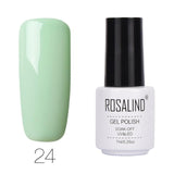ROSALIND Gel Varnishes hybrid enamel Pure Color UV Gel Nail Polish vernis semi permanent Prime Nail Art acrylic Off Gellak White