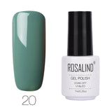 ROSALIND Gel Varnishes hybrid enamel Pure Color UV Gel Nail Polish vernis semi permanent Prime Nail Art acrylic Off Gellak White