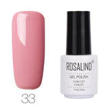 ROSALIND Gel Varnishes hybrid enamel Pure Color UV Gel Nail Polish vernis semi permanent Prime Nail Art acrylic Off Gellak White