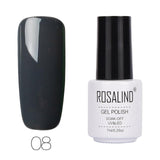 ROSALIND Gel Varnishes hybrid enamel Pure Color UV Gel Nail Polish vernis semi permanent Prime Nail Art acrylic Off Gellak White