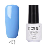ROSALIND Gel Varnishes hybrid enamel Pure Color UV Gel Nail Polish vernis semi permanent Prime Nail Art acrylic Off Gellak White