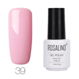 ROSALIND Gel Varnishes hybrid enamel Pure Color UV Gel Nail Polish vernis semi permanent Prime Nail Art acrylic Off Gellak White