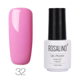 ROSALIND Gel Varnishes hybrid enamel Pure Color UV Gel Nail Polish vernis semi permanent Prime Nail Art acrylic Off Gellak White
