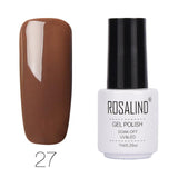 ROSALIND Gel Varnishes hybrid enamel Pure Color UV Gel Nail Polish vernis semi permanent Prime Nail Art acrylic Off Gellak White