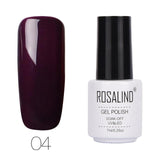 ROSALIND Gel Varnishes hybrid enamel Pure Color UV Gel Nail Polish vernis semi permanent Prime Nail Art acrylic Off Gellak White