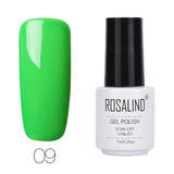 ROSALIND Gel Varnishes hybrid enamel Pure Color UV Gel Nail Polish vernis semi permanent Prime Nail Art acrylic Off Gellak White