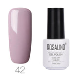ROSALIND Gel Varnishes hybrid enamel Pure Color UV Gel Nail Polish vernis semi permanent Prime Nail Art acrylic Off Gellak White