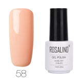 ROSALIND Gel Varnishes hybrid enamel Pure Color UV Gel Nail Polish vernis semi permanent Prime Nail Art acrylic Off Gellak White