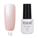 ROSALIND Gel Varnishes hybrid enamel Pure Color UV Gel Nail Polish vernis semi permanent Prime Nail Art acrylic Off Gellak White