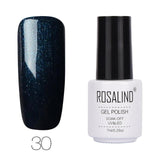 ROSALIND Gel Varnishes hybrid enamel Pure Color UV Gel Nail Polish vernis semi permanent Prime Nail Art acrylic Off Gellak White