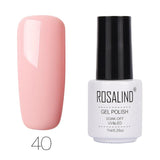 ROSALIND Gel Varnishes hybrid enamel Pure Color UV Gel Nail Polish vernis semi permanent Prime Nail Art acrylic Off Gellak White