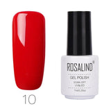 ROSALIND Gel Varnishes hybrid enamel Pure Color UV Gel Nail Polish vernis semi permanent Prime Nail Art acrylic Off Gellak White