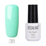 ROSALIND Gel Varnishes hybrid enamel Pure Color UV Gel Nail Polish vernis semi permanent Prime Nail Art acrylic Off Gellak White