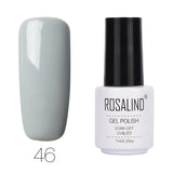 ROSALIND Gel Varnishes hybrid enamel Pure Color UV Gel Nail Polish vernis semi permanent Prime Nail Art acrylic Off Gellak White