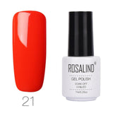 ROSALIND Gel Varnishes hybrid enamel Pure Color UV Gel Nail Polish vernis semi permanent Prime Nail Art acrylic Off Gellak White