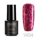 ROSALIND Gellak Gel Nail Polish UV Set For Manicure Hybrid Spider Gel Semi Permanent Nails Art Acrylic Top Base Coat Primer