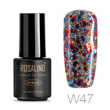 ROSALIND Gellak Gel Nail Polish UV Set For Manicure Hybrid Spider Gel Semi Permanent Nails Art Acrylic Top Base Coat Primer