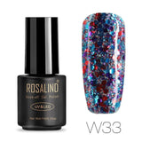 ROSALIND Gellak Gel Nail Polish UV Set For Manicure Hybrid Spider Gel Semi Permanent Nails Art Acrylic Top Base Coat Primer