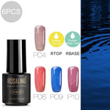 ROSALIND Hybrid Nail gel Set For Manicure Semi Permanent LED UV gel soak off MIX colorful gel lacquer varnishes